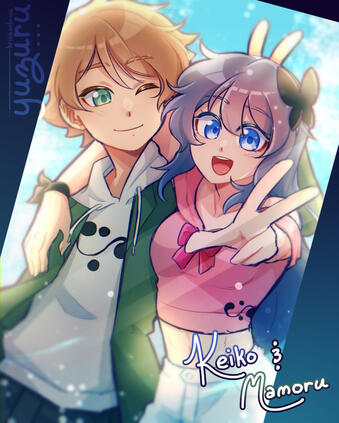 2 halfbodies (type: illustration)